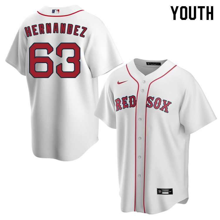 Nike Youth #63 Darwinzon Hernandez Boston Red Sox Baseball Jerseys Sale-White